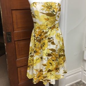 Adrianna Papell cocktail strapless dress